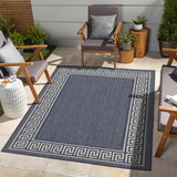 Sunshine GC_HAR2001 Blue 7 ft. 10 in. x 10 ft. 3 in. Indoor/Outdoor Area Rug P-B186P198853