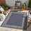 Sunshine GC_HAR2001 Blue 2 ft. 7 in. x 7 ft. 3 in. Indoor/Outdoor Area Rug B186P198855