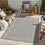 Sunshine GC_HAR2003 Silver 2 ft. 7 in. x 7 ft. 3 in. Indoor/Outdoor Area Rug B186P198861