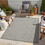 Sunshine GC_HAR2009 Silver 2 ft. 7 in. x 7 ft. 3 in. Indoor/Outdoor Area Rug B186P198879