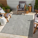 Sunshine GC_HAR2012 Silver 7 ft. 10 in. x 10 ft. 3 in. Indoor/Outdoor Area Rug P-B186P198886