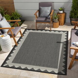 Sunshine GC_HAR2014 Anthracite 7 ft. 10 in. x 10 ft. 3 in. Indoor/Outdoor Area Rug P-B186P198892