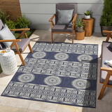 Sunshine GC_HAR2022 Blue 7 ft. 10 in. x 10 ft. 3 in. Indoor/Outdoor Area Rug P-B186P198916