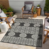 Sunshine GC_HAR2023 Anthracite 7 ft. 10 in. x 10 ft. 3 in. Indoor/Outdoor Area Rug P-B186P198919