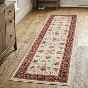 Manchester GC_HER5002 Ivory 2 ft. 7 in. x 9 ft. 10 in. Area Rug B186P316778