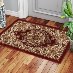 Manchester GC_HER5007 Red 2 ft. x 3 ft. Area Rug B186P316802