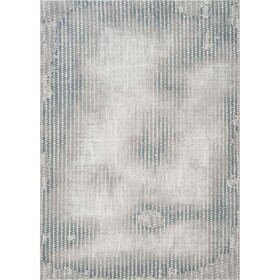 Geometrix GC_DIM1002 Gray 7 ft. 10 in. x 10 ft. 6 in. Area Rug B186P316810