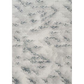 Geometrix GC_DIM1003 Gray 7 ft. 10 in. x 10 ft. 6 in. Area Rug B186P316813