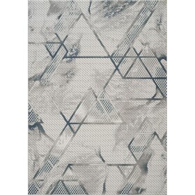 Geometrix GC_DIM1006 Gray 5 ft. 3 in. x 7 ft. 3 in. Area Rug B186P316823