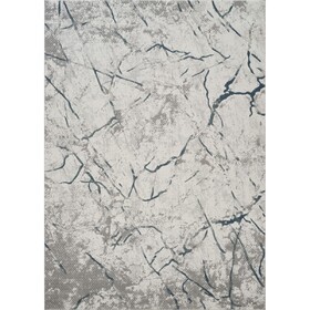 Geometrix GC_DIM1007 Gray 5 ft. 3 in. x 7 ft. 3 in. Area Rug B186P316826