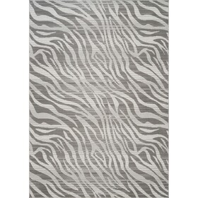 Geometrix GC_DIM1008 Gray 5 ft. 3 in. x 7 ft. 3 in. Area Rug B186P316829