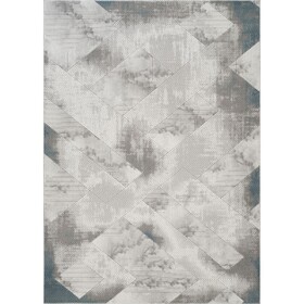 Geometrix GC_DIM1012 Gray 7 ft. 10 in. x 10 ft. 6 in. Area Rug B186P316840