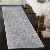 NAAR MARFI Collection 2X8 Grey/Oriental Non-Shedding Living Room Bedroom Dining Home Office Stylish and Stain Resistant Area Rug B189P183418