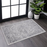 NAAR MARFI Collection 2X3 Silver/Oriental Non-Shedding Living Room Bedroom Dining Home Office Stylish and Stain Resistant Area Rug B189P183422