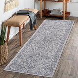 NAAR MARFI Collection 2X8 Silver/Oriental Non-Shedding Living Room Bedroom Dining Home Office Stylish and Stain Resistant Area Rug B189P183423