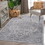 NAAR MARFI Collection 6X9 Silver/Oriental Non-Shedding Living Room Bedroom Dining Home Office Stylish and Stain Resistant Area Rug B189P183425