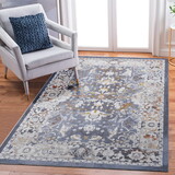 NAAR PAYAS Collection 6X9 Blue/Traditional Non-Shedding Living Room Bedroom Dining Home Office Stylish and Stain Resistant Area Rug B189P183440