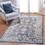 NAAR PAYAS Collection 6X9 Blue/Traditional Non-Shedding Living Room Bedroom Dining Home Office Stylish and Stain Resistant Area Rug B189P183440