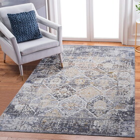 NAAR PAYAS Collection 8X10 Multi /Traditional Non-Shedding Living Room Bedroom Dining Home Office Stylish and Stain Resistant Area Rug B189P183445