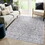NAAR MARFI Collection 8X10 Ivory/Grey/Oriental Non-Shedding Living Room Bedroom Dining Home Office Stylish and Stain Resistant Area Rug B189P183484