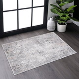 NAAR MARFI Collection 2X3 Grey/Multi/Abstract Non-Shedding Living Room Bedroom Dining Home Office Stylish and Stain Resistant Area Rug B189P183509