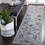 NAAR MARFI Collection 2X8 Blue/Silver/Oriental Non-Shedding Living Room Bedroom Dining Home Office Stylish and Stain Resistant Area Rug B189P183518