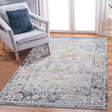 NAAR PAYAS Collection 5X7 Ivory/Grey /Traditional Non-Shedding Living Room Bedroom Dining Home Office Stylish and Stain Resistant Area Rug B189P183542