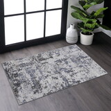 NAAR PAYAS Collection 2X3 Grey/Denim/Traditional Non-Shedding Living Room Bedroom Dining Home Office Stylish and Stain Resistant Area Rug B189P183550