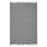 NAAR Guros Collection 5X7 Grey/White /Geometric Indoor/Outdoor Area Rug B189P183586