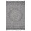 NAAR Guros Collection 4X6 Gray/White /Medallion Indoor/Outdoor Area Rug B189P183605