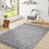 NAAR Guros Collection 5X7 Gray/White /Medallion Indoor/Outdoor Area Rug B189P183606