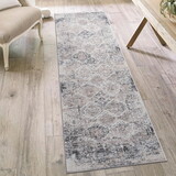 NAAR PAYAS Collection 2X8 Cream/Anthracite /Traditional Non-Shedding Living Room Bedroom Dining Home Office Stylish and Stain Resistant Area Rug B189P183614