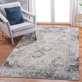 NAAR PAYAS Collection 6X9 Cream/Anthracite /Traditional Non-Shedding Living Room Bedroom Dining Home Office Stylish and Stain Resistant Area Rug B189P183616