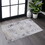 Naar 2x3, Machine Washable Area Rugs, Low-Pile, Non-Slip, Non-Shedding, Foldable, Kid & Pet Friendly - Area Rugs, Perfect Gift, (Gray/Gold, 2' x 3') B189P188971