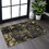 Naar 2x3 Machine Washable Area Rugs, Low-Pile, Non-Slip, Non-Shedding, Foldable, Kid & Pet Friendly - Area Rugs, Perfect Gift, (Black+Gold, 2' x 3') B189P188979