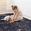 Naar Area Rugs, Washable Rug, Low-Pile, Non-Slip, Non-Shedding, Foldable, Kid & Pet Friendly - Area Rugs for living room, bedroom, kitchen, dining room rug - Perfect Gifts, (Black+Gold, 2'6" x 10')