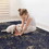 Naar 5x8 Area Rug for Bedroom, Washable Rug, Low-Pile, Non-Slip, Non-Shedding, Foldable, Kid&Pet Friendly - Area Rugs, Wedding Gift, (Black+Gold, 5'x8') B189P188983