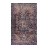 Naar 5x8 Area Rugs for Living Room, Washable Rug, Low-Pile, Non-Slip, Non-Shedding, Foldable, Kid & Pet Friendly - Area Rugs for living room, bedroom, kitchen, dining room rug, (Burgundy, 5'x8')