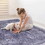 Naar Area Rug 4x6, Washable Rug, Low-Pile, Non-Slip, Non-Shedding, Foldable, Kid & Pet Friendly - Area Rugs for living room, bedroom, kitchen, dining room rug - Perfect Gifts, (Anthracite, 4' x 6')