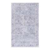 Naar 2x3, Machine Washable Area Rugs, Low-Pile, Non-Slip, Non-Shedding, Foldable, Kid&Pet Friendly - Area Rugs, Perfect Gifts, (Blue+Cream, 2' x 3') B189P189046