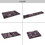 Naar 8x10 Area Rugs, Washable Rug, Low-Pile, Non-Slip, Non-Shedding, Foldable, Kid&Pet Friendly - Area Rugs, Perfect Gifts, (Black+Burgundy, 8'x10') B189P189054