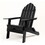 HDPE Folding Adirondack Chair, Ultra Durable Weather Resistant Design, Easy Folding with No Pins Needed, 300 lb Capacity, Black B192P191877