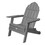 HDPE Folding Adirondack Chair, Ultra Durable Weather Resistant Design, Easy Folding with No Pins Needed, 300 lb Capacity, Grey B192P191879