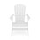 White Adirondack Chair - Sturdy HDPE Poly Lumber for Poolside, Patio, and Garden Relaxation B195P198765