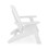 White Adirondack Chair - Sturdy HDPE Poly Lumber for Poolside, Patio, and Garden Relaxation B195P198765