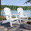 White Adirondack Chair - Sturdy HDPE Poly Lumber for Poolside, Patio, and Garden Relaxation B195P198765