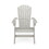 Dark Gray Adirondack Chair - Sturdy HDPE Poly Lumber for Poolside, Patio, and Garden Relaxation B195P198767