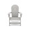 Dark Gray Adirondack Chair - Premium HDPE Poly Lumber for Pool, Patio, and Garden Elegance B195P198779