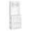 Pantry Cabinet 67" H, Two Doors, One Drawer, Two Open Storage Shelves, Two Internal Shelves, Three Open Side Storage Shelves, White B200120774