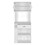 Pantry Cabinet 67" H, Two Doors, One Drawer, Two Open Storage Shelves, Two Internal Shelves, Three Open Side Storage Shelves, White B200120774